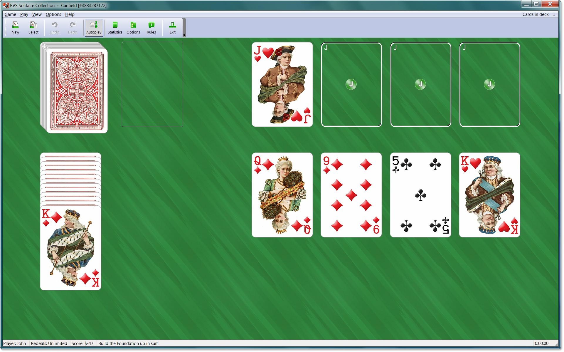 Пасьянс восемь. Same game Solitaire.